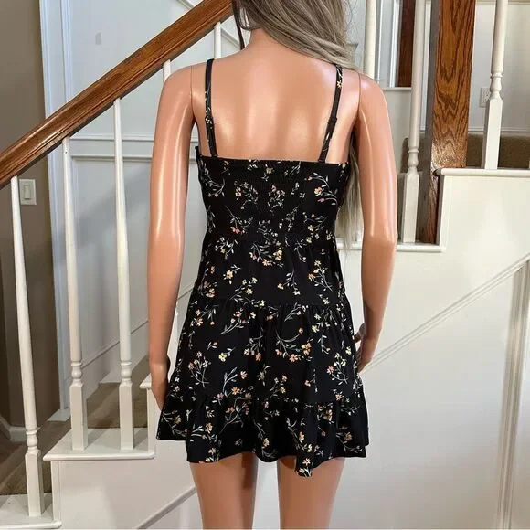 Black floral summer dress - Picture 8 of 10